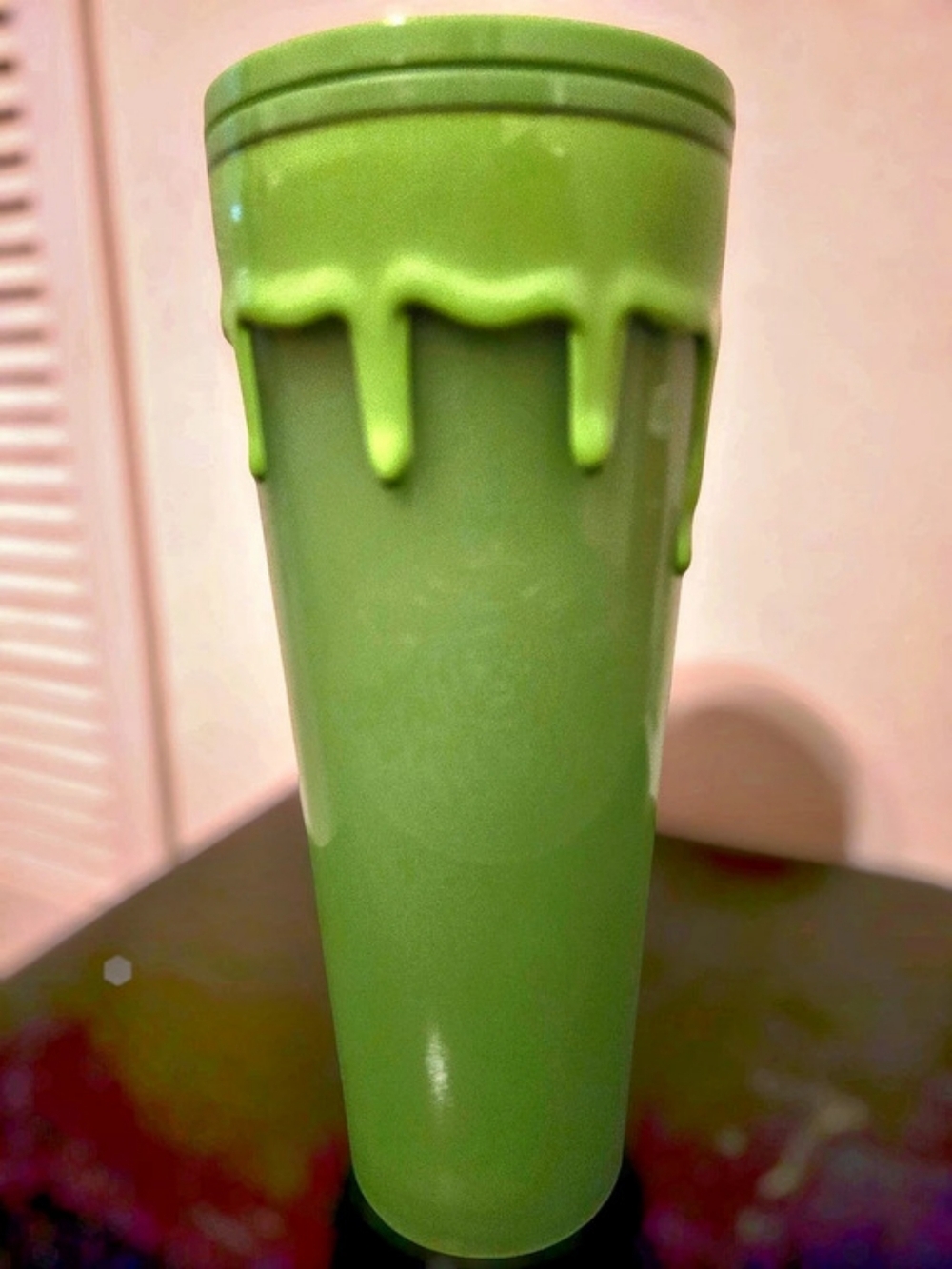Starbucks Green Drip Cold Cup Green GLOW in The DARK